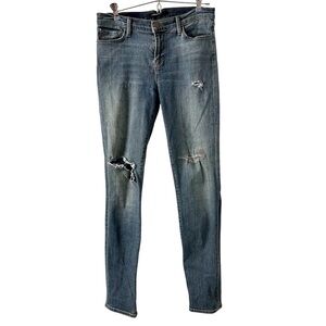 J Brand Skinny Blue Distressed Women Jeans Sz 27